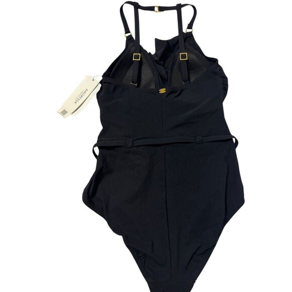 Amoressa Women's Size 8 MEDIUM Beau One Piece Black Miracle Suimsuit - Picture 5 of 8